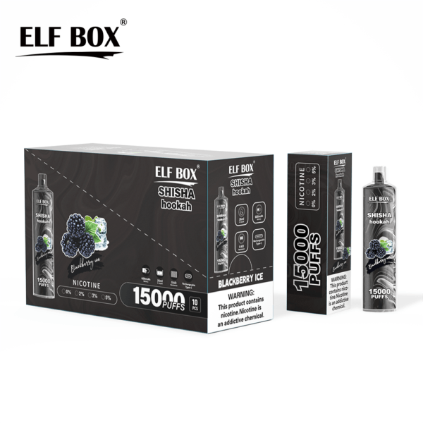 ELF BOX LS15000 Puff Shisha Hookah 0% 2% 5% Nicotine Rechargeable Disposable Vape Wholesale - SYNCVAPE - 9