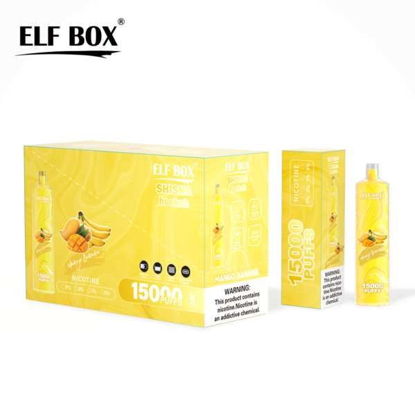 ELF BOX LS15000 Puff Shisha Hookah 0% 2% 5% Nicotine Rechargeable Disposable Vape Wholesale - SYNCVAPE - 12