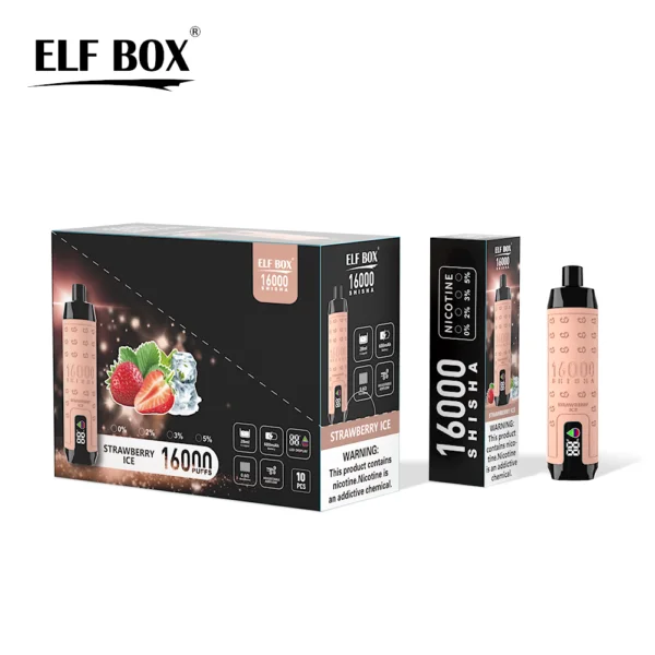 ELF BOX SHISHA 16000 Puffs 0%/2%/3%/5% Nicotina Recarregável Vape Descartável Atacado - SYNCVAPE - 4