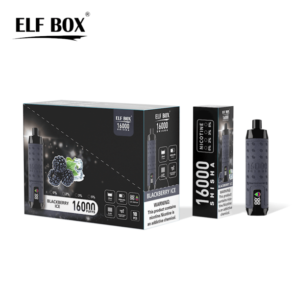 ELF BOX SHISHA 16000 Puffs 0%/2%/3%/5% Nicotine Rechargeable Disposable Vape Wholesale - SYNCVAPE - 6