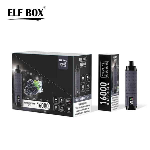ELF BOX SHISHA 16000 Puffs 0%/2%/3%/5% Nicotina Recarregável Vape Descartável Atacado - SYNCVAPE - 6