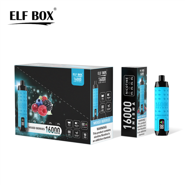 ELF BOX SHISHA 16000 Puffs 0%/2%/3%/5% Nicotine Rechargeable Disposable Vape Wholesale - SYNCVAPE - 7