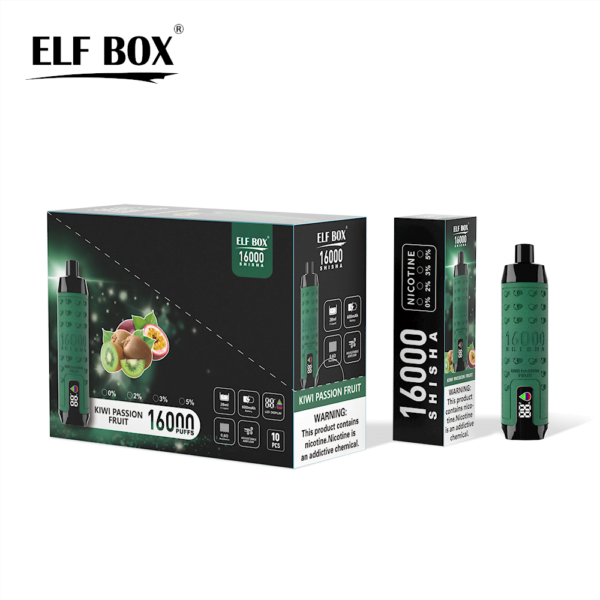 ELF BOX SHISHA 16000 Puffs 0%/2%/3%/5% Nicotine Rechargeable Disposable Vape Wholesale - SYNCVAPE - 10