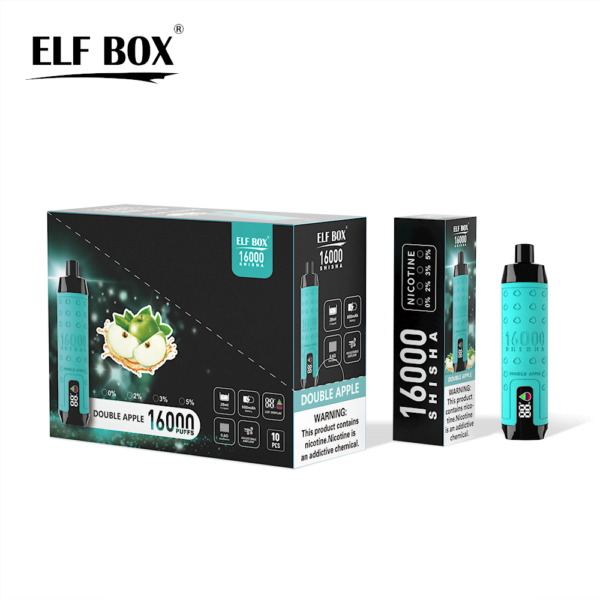 ELF BOX SHISHA 16000 Puffs 0%/2%/3%/5% Nicotine Rechargeable Disposable Vape Wholesale - SYNCVAPE - 11