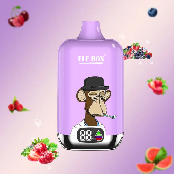 ELF kaste digitālā 12000 uzpūtienu 0% 2% 3% 5% Nikotīna LED displejs Vienreizējās lietošanas Vape Vairumtirdzniecība - SYNCVAPE - 7