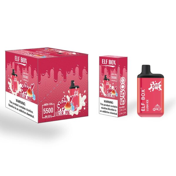 ELF BOX 5500 Jednorázová vape 5500 potáhnutí Autentické E cigaretové pero Velkoobchod – SYNCVAPE – 9