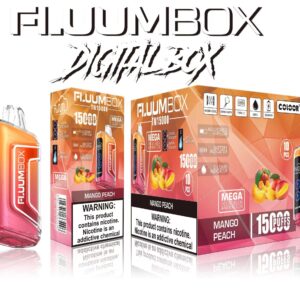 FluuM Digital Box TN 15000 Puffs 0% 2% 3% 5% Nicotina recarregável descartável Vape Pen Pods E-Cigarette atacado - SYNCVAPE - 25