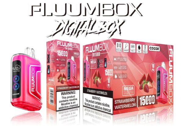 FluuM Digital Box TN 15000 Pust 0% 2% 3% 5% Nikotin genopladelig engangs Vape Pen Pods E-cigaret Engros - SYNCVAPE - 12