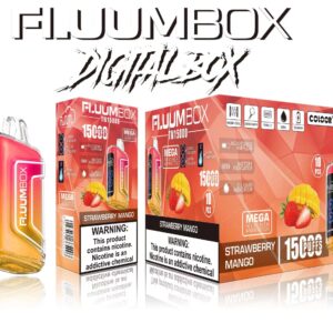 FluuM Digital Box TN 15000 Puffs 0% 2% 3% 5% Nicotina Recarregável Vape Pen Pods E-Cigarro Atacado - SYNCVAPE - 23
