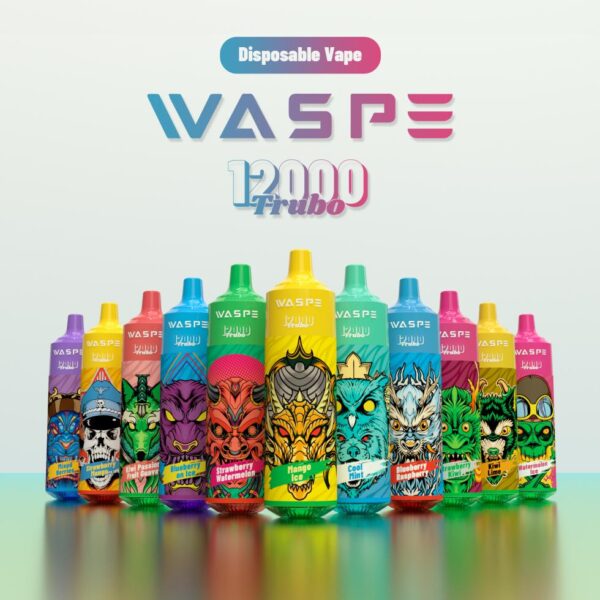 WASPE 12000 PUFFS 0% 2% 3% 5% Nikotin engangsvape Engros - SYNCVAPE - 1