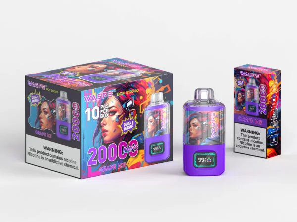 WASPE 20000 PUFFS Dual Mesh Box 0% 2% 3% 5% Nikotin engangsvape Engros - SYNCVAPE - 9
