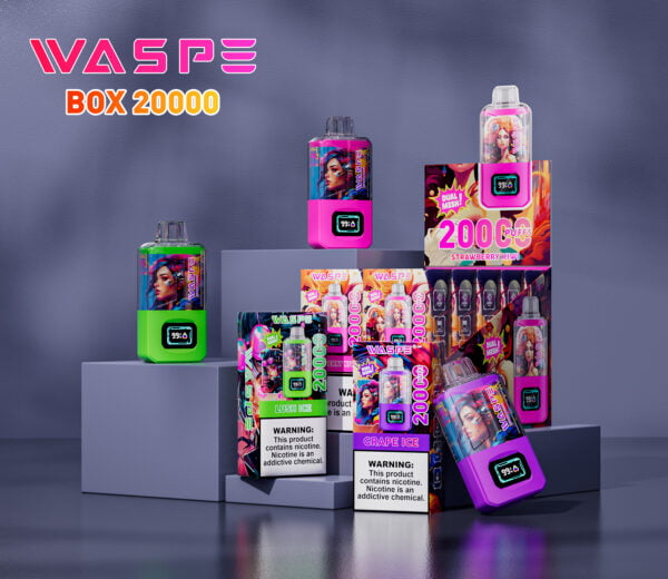 WASPE 20000 PUFFS Dual Mesh Box 0% 2% 3% 5% Nicotine Disposable Vape Wholesale - SYNCVAPE - 1