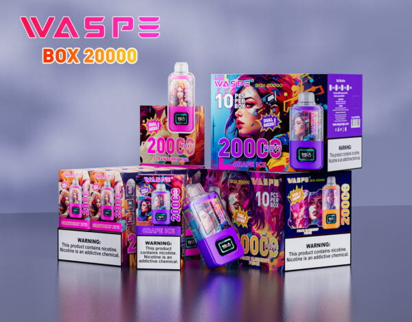 WASPE 20000 PUFFS Dual Mesh Box 0% 2% 3% 5% Nicotine Disposable Vape Wholesale - SYNCVAPE - 3