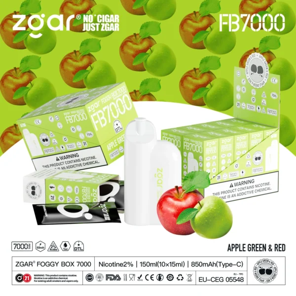 ZGAR FOGGY BOX 7000 Rookwolken 2% Nicotine Oplaadbare Wegwerp Vape Groothandel - SYNCVAPE - 11