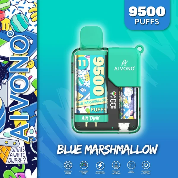 AIVONO AIM TANK 9500 Puffs 0% 2% 3% 5% Επαναφορτιζόμενη χαμηλής περιεκτικότητας σε νικοτίνη τύπου Vapes Μαζική Αγορά Χονδρικής - SYNCVAPE - 11