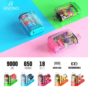 AIVONO AIM XXL 9000 Puffs 0% 2% 3% 5% Low Nicotine Rechargeable Disposable Vapes Pen Bulk Buy Wholesale - SYNCVAPE - 21