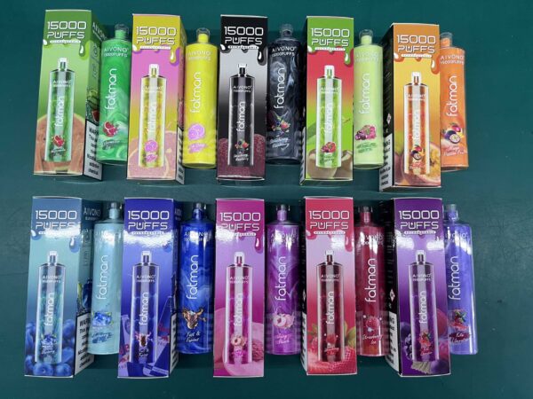 AIVONO FATMAN 15000 Puffs 0% 2% 3% 5% Перезаряжаемые одноразовые ручки для электронных сигарет с низким содержанием никотина Купить оптом - SYNCVAPE - 2