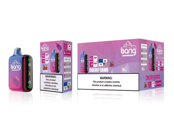 Цифровая коробка Bang 18000 Puffs с двойной сеткой 0% 2% 3% 5% Перезаряжаемая одноразовая ручка для вейпов с низким содержанием никотина Купить оптом - SYNCVAPE - 12
