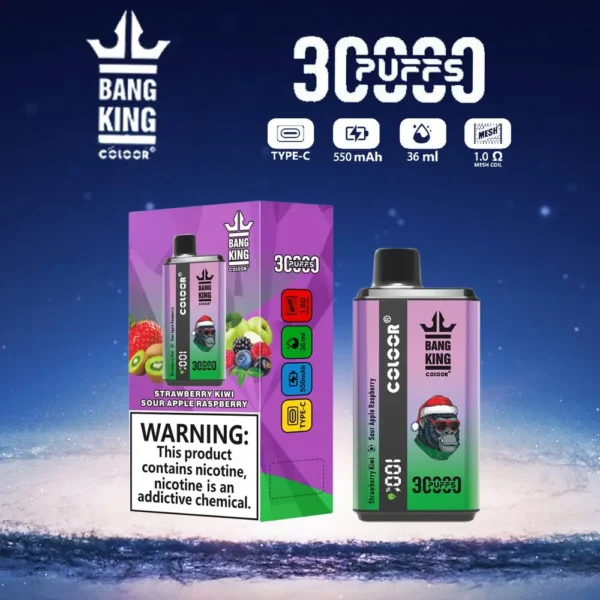 Bang King 30000 Puffs Double Flavor 0% 2% 3% 5% Επαναφορτιζόμενη αναλώσιμη στυλό χαμηλής περιεκτικότητας σε νικοτίνη Vapes Μαζική Αγορά Χονδρικής - SYNCVAPE - 5