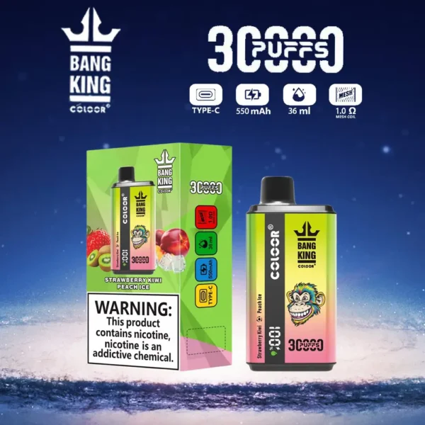 Bang King 30000 Puffs Double Flavor 0% 2% 3% 5% Επαναφορτιζόμενη αναλώσιμη πένα χαμηλής περιεκτικότητας σε νικοτίνη Vapes Μαζική Αγορά Χονδρικής - SYNCVAPE - 6