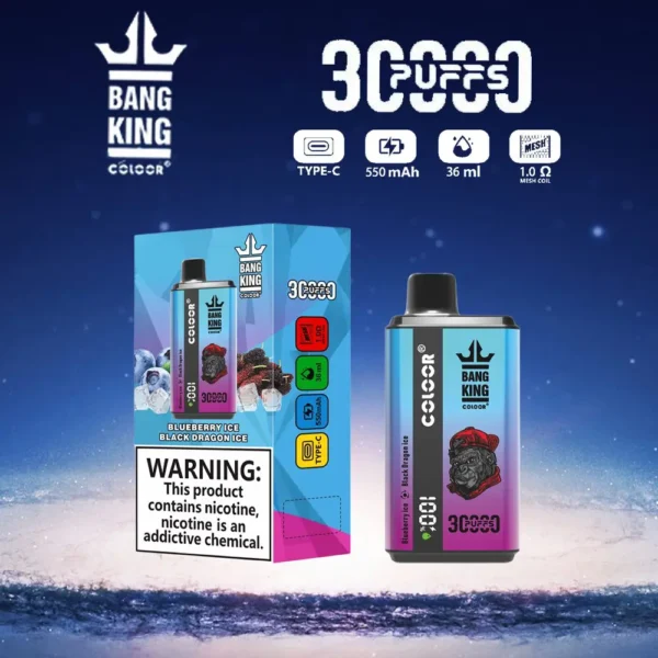 Bang King 30000 Puffs Double Flavor 0% 2% 3% 5% Επαναφορτιζόμενη αναλώσιμη πένα Vapes χαμηλής περιεκτικότητας σε νικοτίνη Μαζική Αγορά χονδρικής - SYNCVAPE - 12