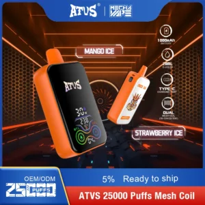 ATVS 25000 Puffs Dual Mesh 5% Low Nicotina Rechargeable Vapes Pen vrac Cumpărați cu ridicata - SYNCVAPE - 20