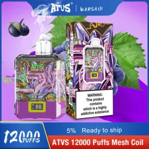 Kvadracikli Warship 12000 Puffs 5% Zema nikotīna Rechargeable Vienreizlietojami Vapes Pildspalva Lielapjoma Pirkt Vairumtirdzniecība - SYNCVAPE - 22