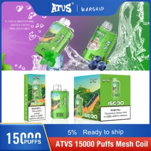 ATV:t 15000 Puffs 5% Low Nikotine Ladattava Kertakäyttöinen Vapes Pen Bulk Osta Tukkumyynti - SYNCVAPE - 24