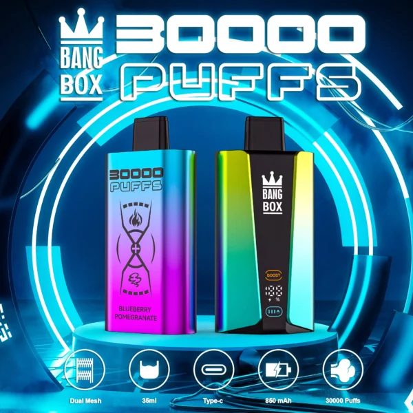 Bang Box 30000 Puffs Dual Mesh 0% 2% 3% 5% Low Nicotine Rechargeable Disposable Vapes Pen Bulk Buy Wholesale - SYNCVAPE - 1