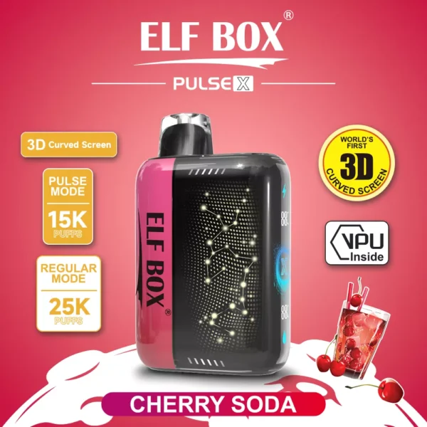 Elf Box Pulse X 25000 Puffs Dual Mesh 0% 2% 3% 5% Low Nicotine 3D Curved LED Screen Rechargeable Disposable Vapes Pen Bulk Buy Wholesale - SYNCVAPE - 4