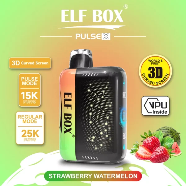 Elf Box Pulse X 25000 Puffs Dual Mesh 0% 2% 3% 5% Low Nicotine 3D Curved LED Screen Rechargeable Disposable Vapes Pen Bulk Buy Wholesale - SYNCVAPE - 5