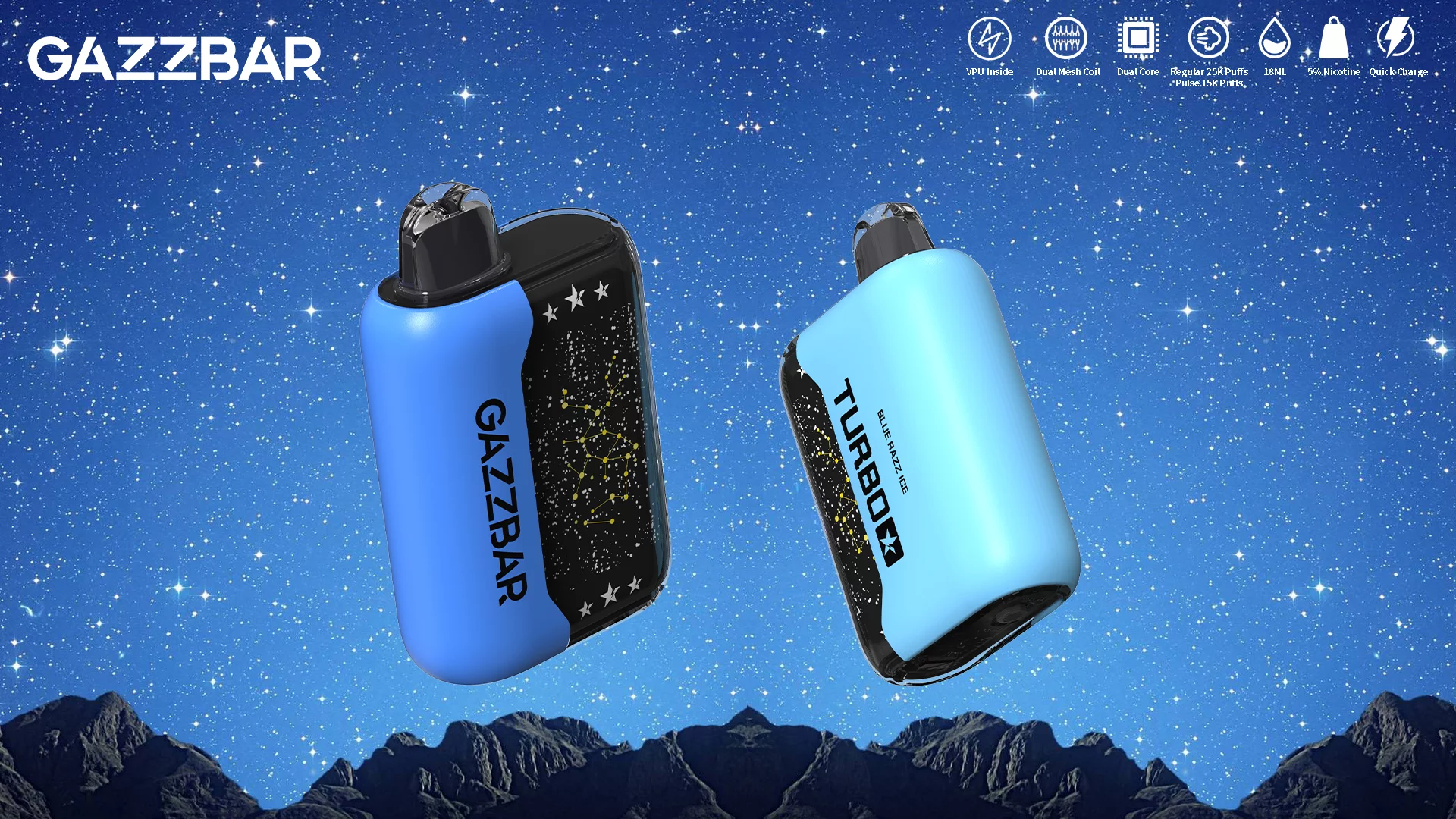 SFOG Gazzbar Turbo 30000 Puffs Stars Light Dual Mesh 5% Pantalla LED baja en nicotina Recargable Vapes desechables Pluma Compra a granel al por mayor