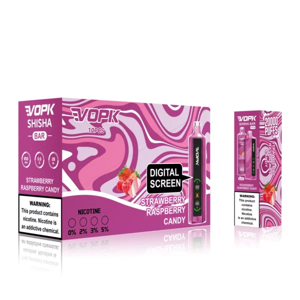 VOPK Shisha Bar 20000 Puffs 0% 2% 3% 5% Low Nicotine Rechargeable Disposable Vapes Pen Bulk Buy Wholesale - SYNCVAPE - 10