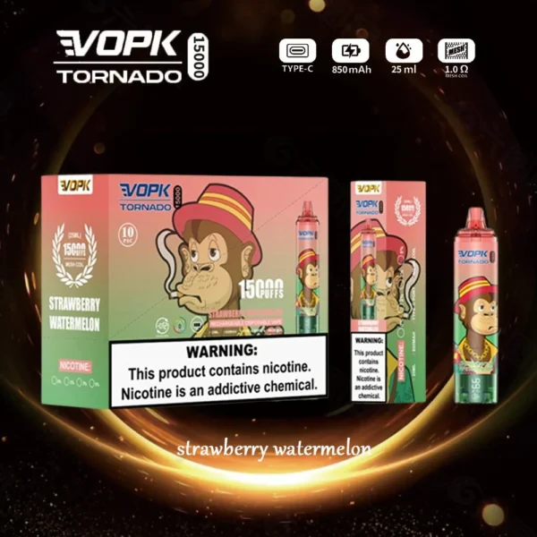 VOPK Tornado 15000 Puffs 0% 2% 3% 5% Low Nicotine Rechargeable Disposable Vapes Pen Bulk Buy Wholesale - SYNCVAPE - 7