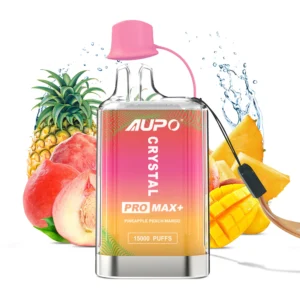 AUPO 15000 Puffs PRO MAX Crystal Dual Mesh 2% ar zemu nikotīna saturu, atkārtoti uzlādējama vienreiz lietojama Vapes pildspalva lielapjoma pirkšana vairumtirdzniecība — SYNCVAPE — 20