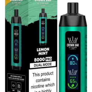 Al Fakher Crown Bar Big Cloud 8000 Pro Dual Mode Full Screen Low Nicotină Reîncărcabil Vapes Pen vrac Cumpărați cu ridicata - Stoc de depozit european - SYNCVAPE - 24