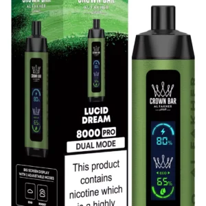 Al Fakher Crown Bar Big Cloud 8000 Pro Dual Mode Full Screen Low Nicotină Reîncărcabil Vapes Pen vrac Cumpărați cu ridicata - Stoc de depozit european - SYNCVAPE - 23