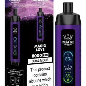 Al Fakher Crown Bar Big Cloud 8000 Pro Dual Mode Full Screen Low Nicotină Reîncărcabil Vapes Pen Vrac Cumpărați cu ridicata - Stoc de depozit european - SYNCVAPE - 21