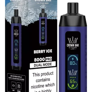 Al Fakher Crown Bar Big Cloud 8000 Pro Dual Mode Full Screen Low Nicotina Reîncărcabil Vapes Pen vrac Cumpărați cu ridicata - Stoc de depozit european - SYNCVAPE - 33