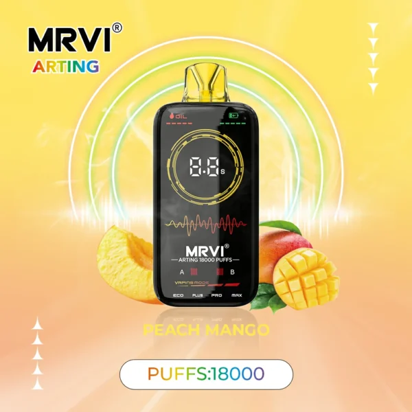 MRVI Arting 18000 Puffs Dual Mesh Full Screen Display 2% 5% Baixa Nicotina Recarregável Vapes Descartáveis ​​Pen Bulk Comprar Atacado - SYNCVAPE - 8