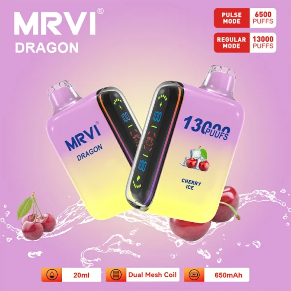 MRVI Dragon 13000 Puffs Dual Mesh digitālais ekrāns 2% 5% ar zemu nikotīna saturu, atkārtoti uzlādējams vienreizējās lietošanas Vapes pildspalvas lielapjoma pirkums vairumtirdzniecība - SYNCVAPE - 7