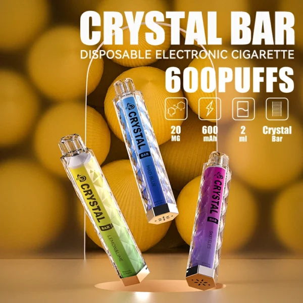 MYDE Crystal Bar 600 Puffs 2% Low Nicotine Disposable Vapes Pen Bulk Buy Wholesale - SYNCVAPE - 1