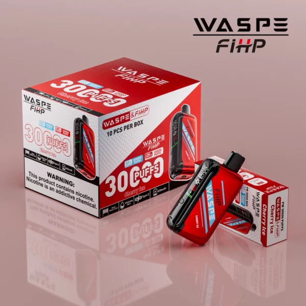 WASPE FIHP 30000 Puffs Dual Mesh 0% 2% 5% LED Display Low Nicotine Rechargeable Disposable Vapes Pen Bulk Buy Wholesale - SYNCVAPE - 13