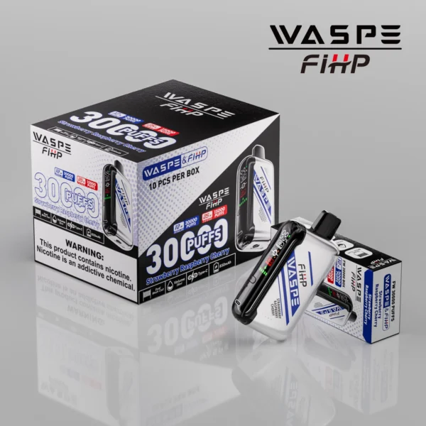 WASPE FIHP 30000 Puffs Dual Mesh 0% 2% 5% LED Display Low Nicotine Rechargeable Disposable Vapes Pen Bulk Buy Wholesale - SYNCVAPE - 15