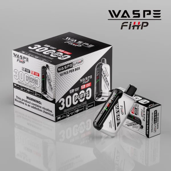 WASPE FIHP 30000 Puffs Dual Mesh 0% 2% 5% LED Display Low Nicotine Rechargeable Disposable Vapes Pen Bulk Buy Wholesale - SYNCVAPE - 12