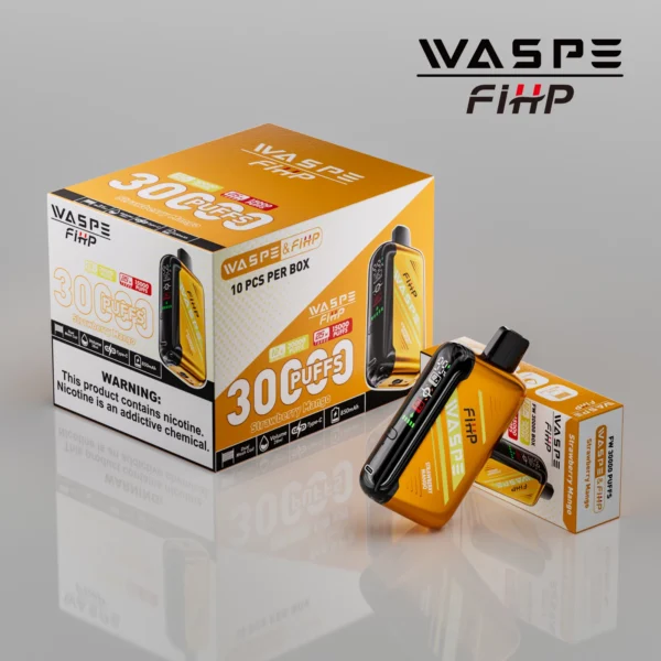 WASPE FIHP 30000 Puffs Dual Mesh 0% 2% 5% LED Display Low Nicotine Rechargeable Disposable Vapes Pen Bulk Buy Wholesale - SYNCVAPE - 11