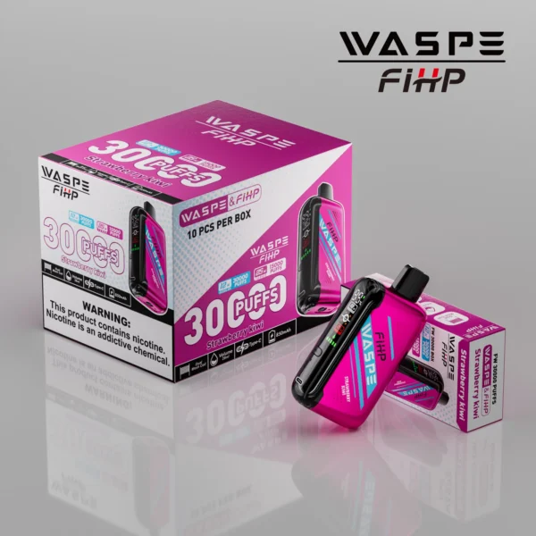 WASPE FIHP 30000 Puffs Dual Mesh 0% 2% 5% LED Display Low Nicotine Rechargeable Disposable Vapes Pen Bulk Buy Wholesale - SYNCVAPE - 10