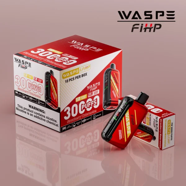 WASPE FIHP 30000 Puffs Dual Mesh 0% 2% 5% LED Display Low Nicotine Rechargeable Disposable Vapes Pen Bulk Buy Wholesale - SYNCVAPE - 9