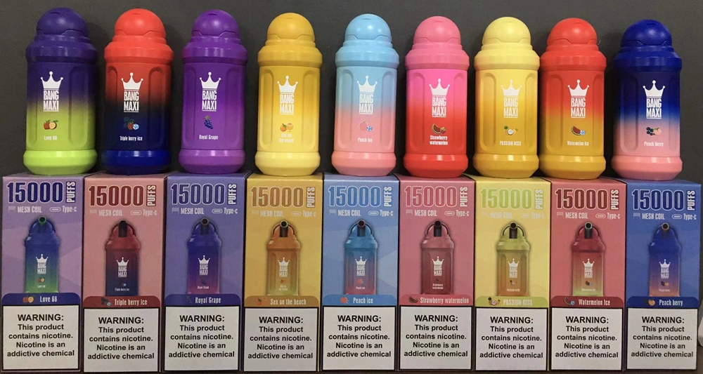 AIVONO BANG MAXI 15000 Puffar 0% 2% 3% 5% Uppladdningsbara engångsvapes med låg nikotinhalt Penna Bulk Köp Partihandel