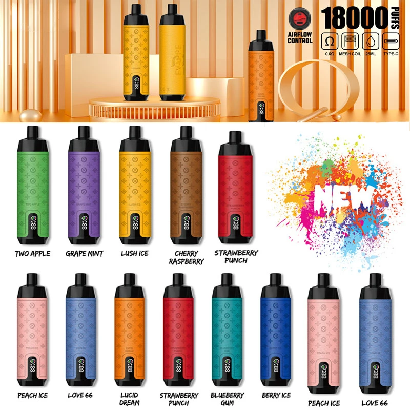 AIVONO Deluxe Bar 18000 potiahnutí vodná fajka digitálny displej 0% 2% 3% 5% Nízkonikotínové dobíjacie jednorazové vapes pero hromadne Kúpiť veľkoobchod